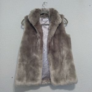 Calvin Klein Beige Faux Fur Lined So Soft Vest
